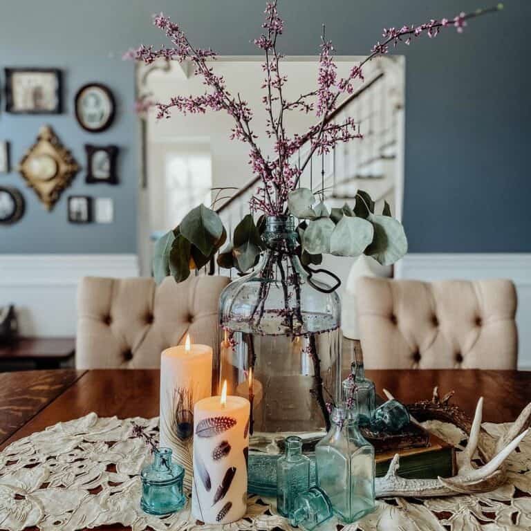 Antique Glass Centerpieces