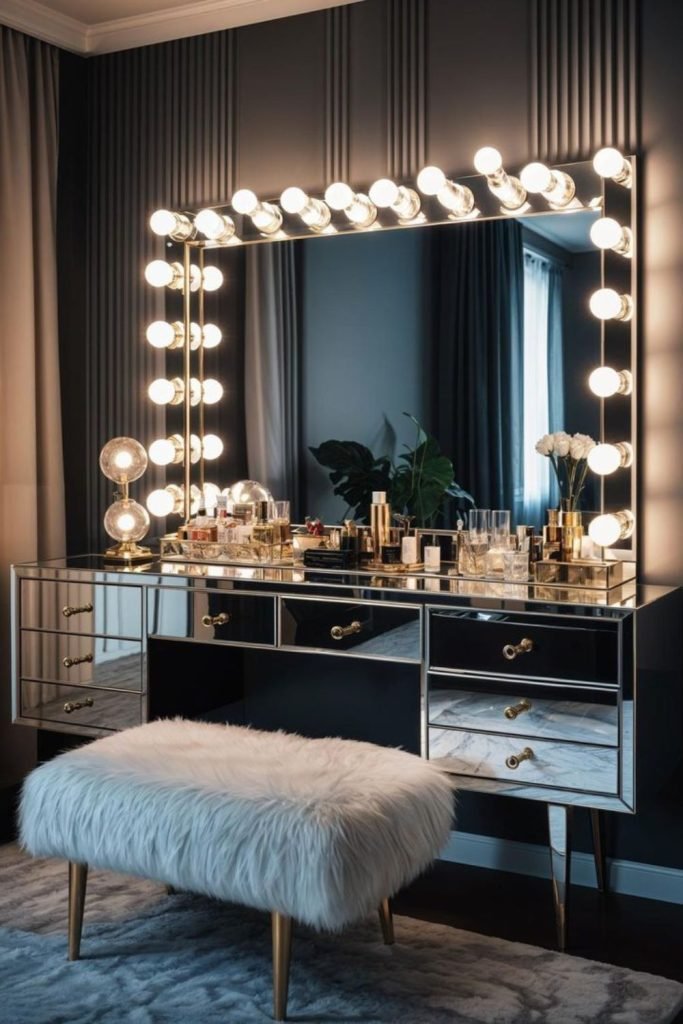 Black Metallic Vanity