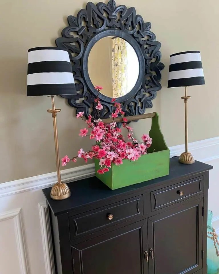 Black White Pink Accents