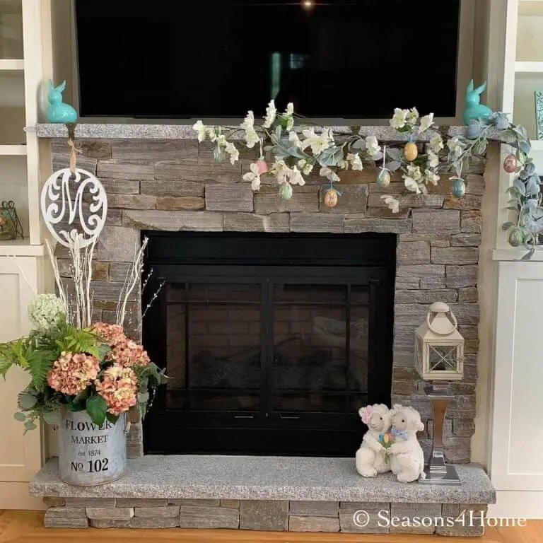 Blue Bunny Mantel