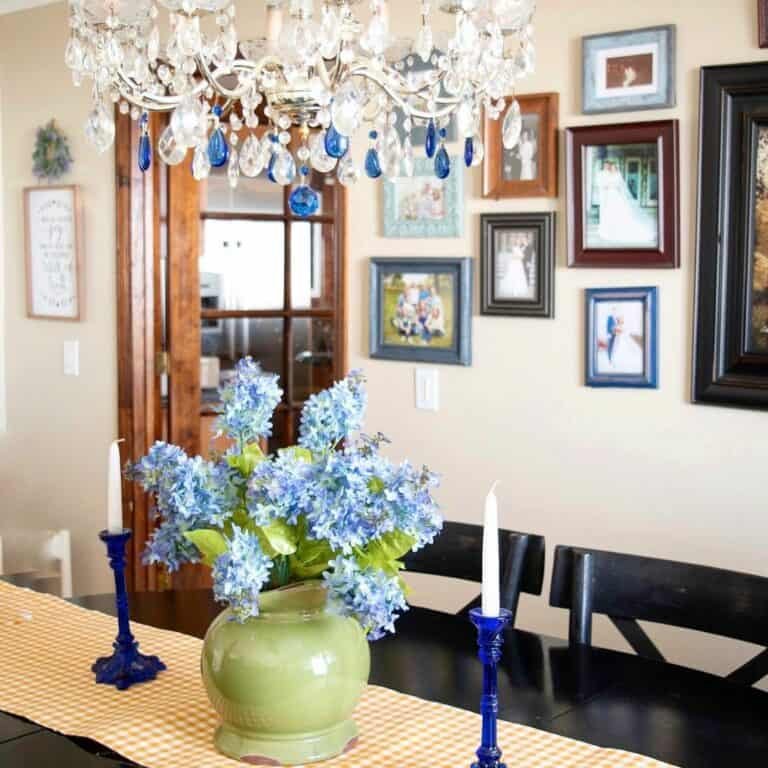 Blue Flower Centerpiece