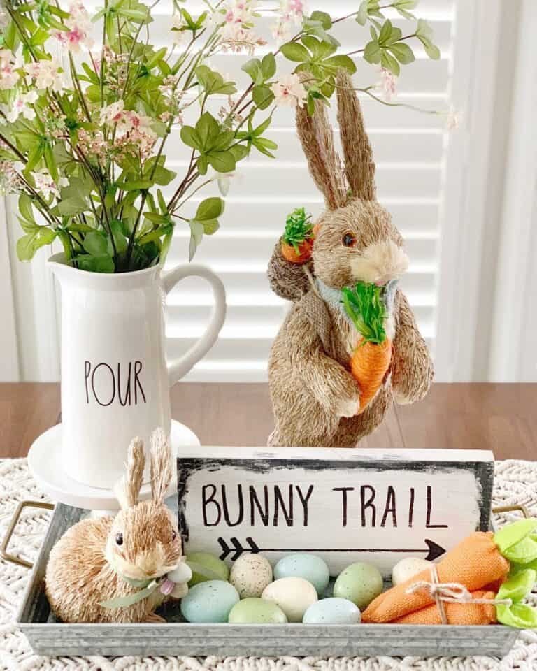 Brown Bunny Centerpiece