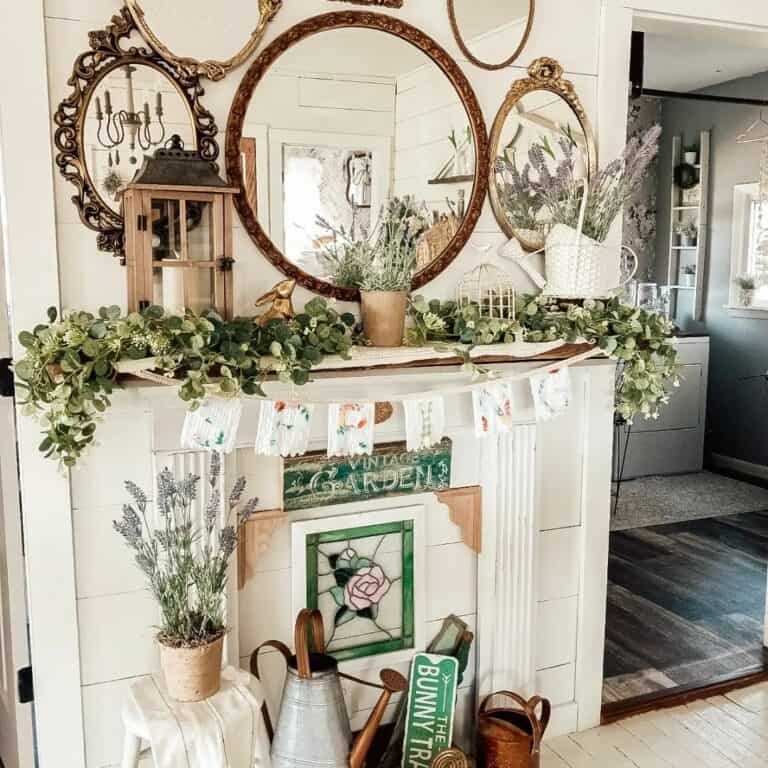 Bunny Banner Mantel
