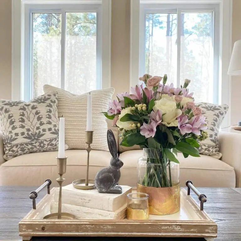 Bunny Coffee Table Centerpiece