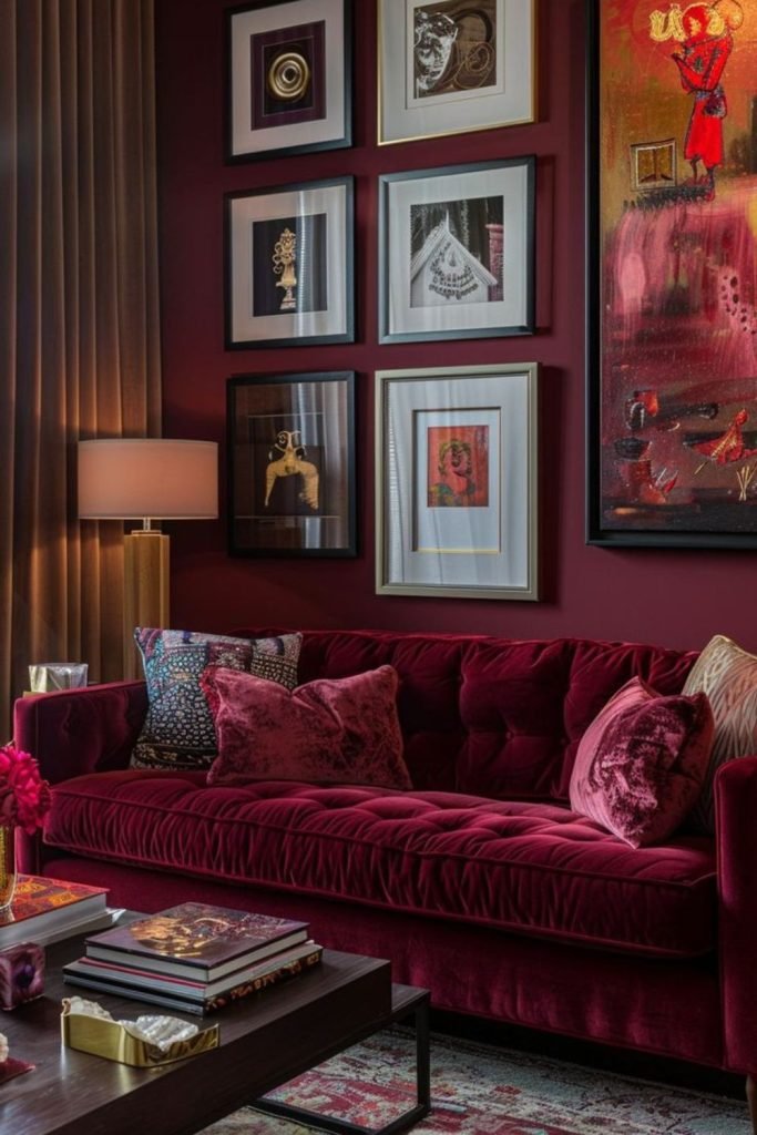 Burgundy Eclectic Style