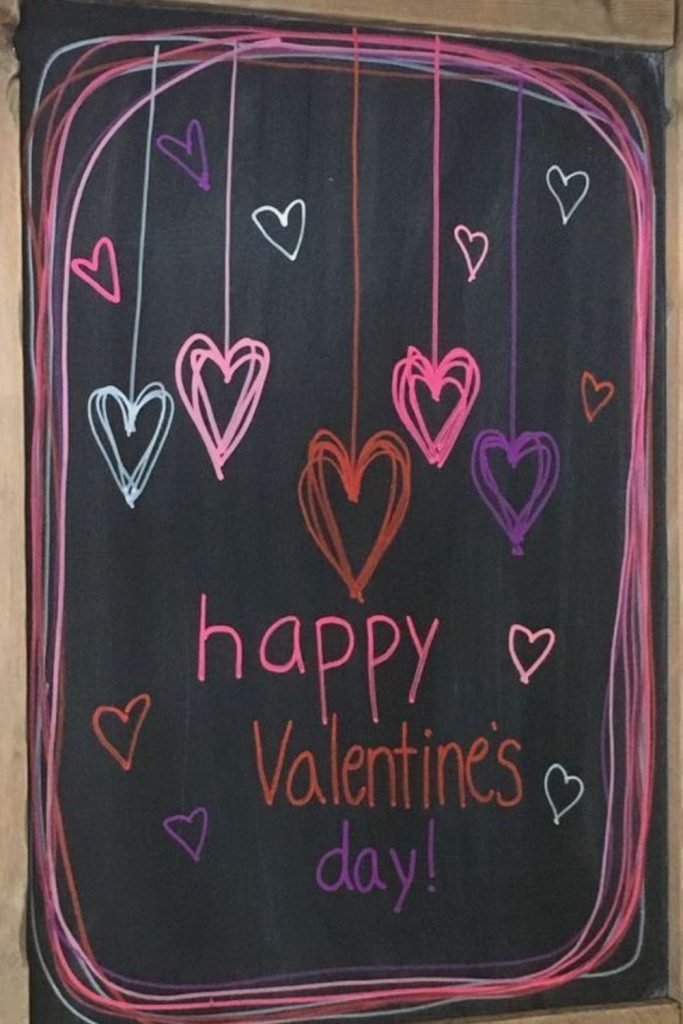Chalkboard Heart Wall