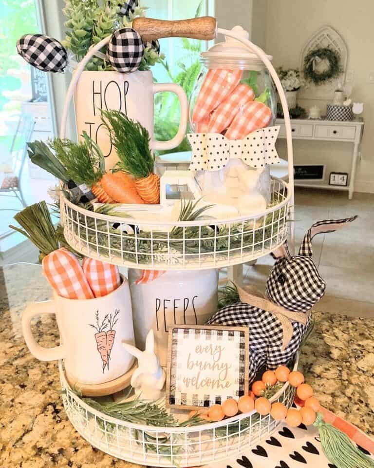 Checkered Carrot Display