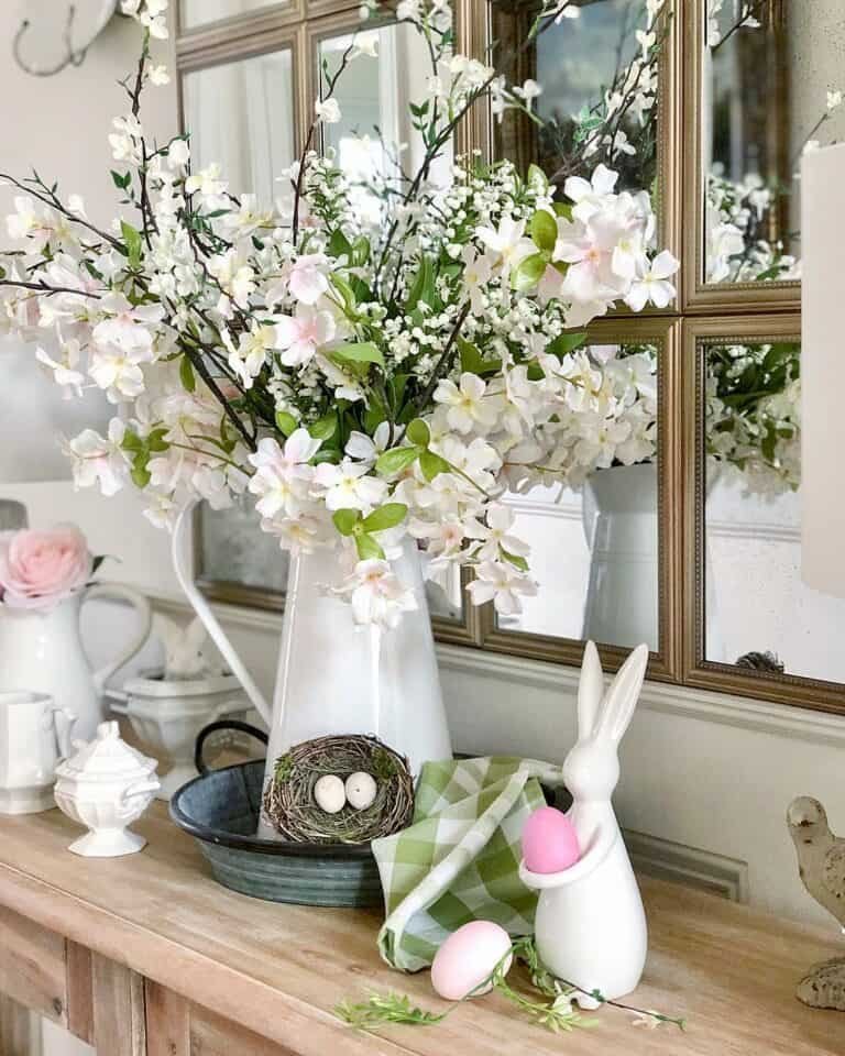 Console Table Bunny Display