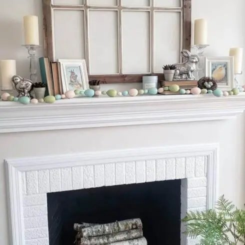 Easter Egg Mantel