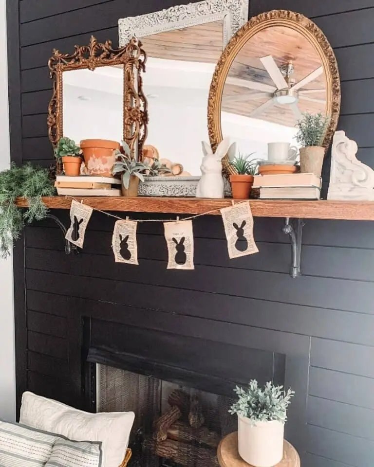 Easter Mantel Styling