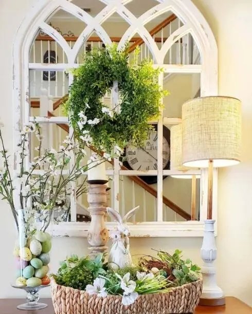 Entryway Easter Display