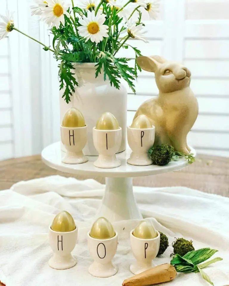 Golden Bunny Display