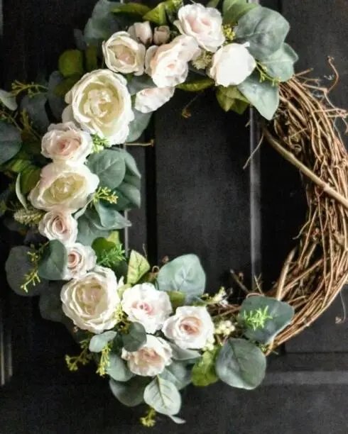 Grapevine Rose Wreath