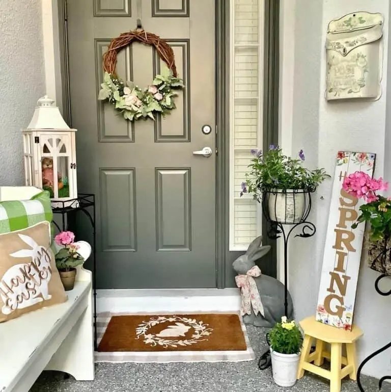 Gray Easter Porch