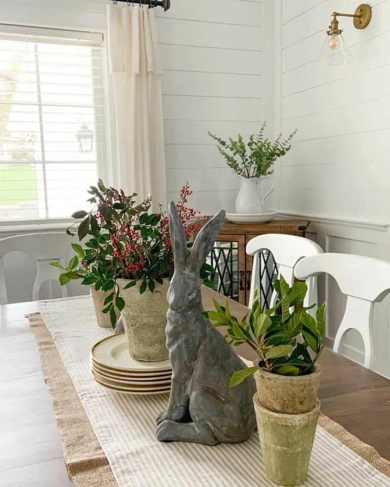 Gray Rabbit Centerpiece