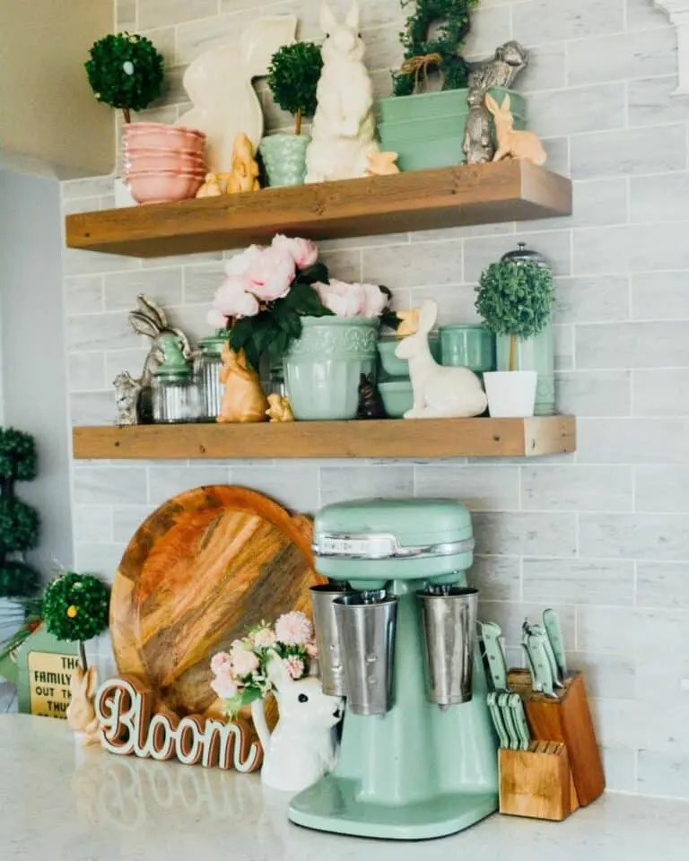 Green Easter Shelves