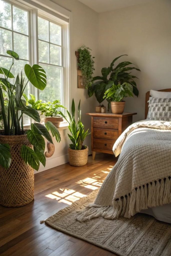 Green Wallpaper Room