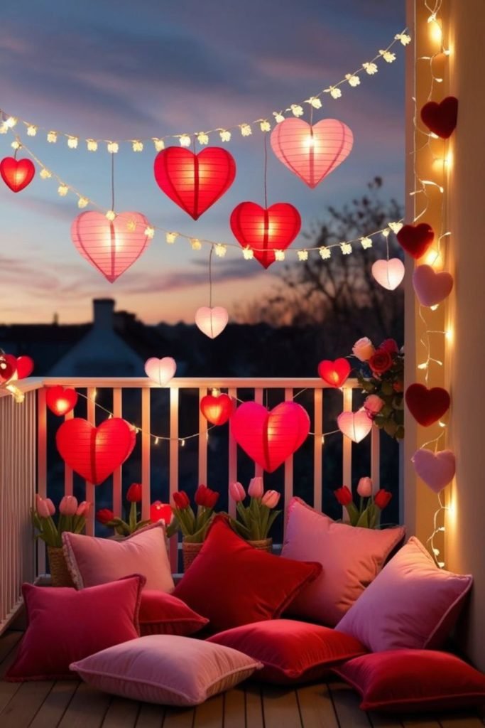 Heart Paper Lanterns