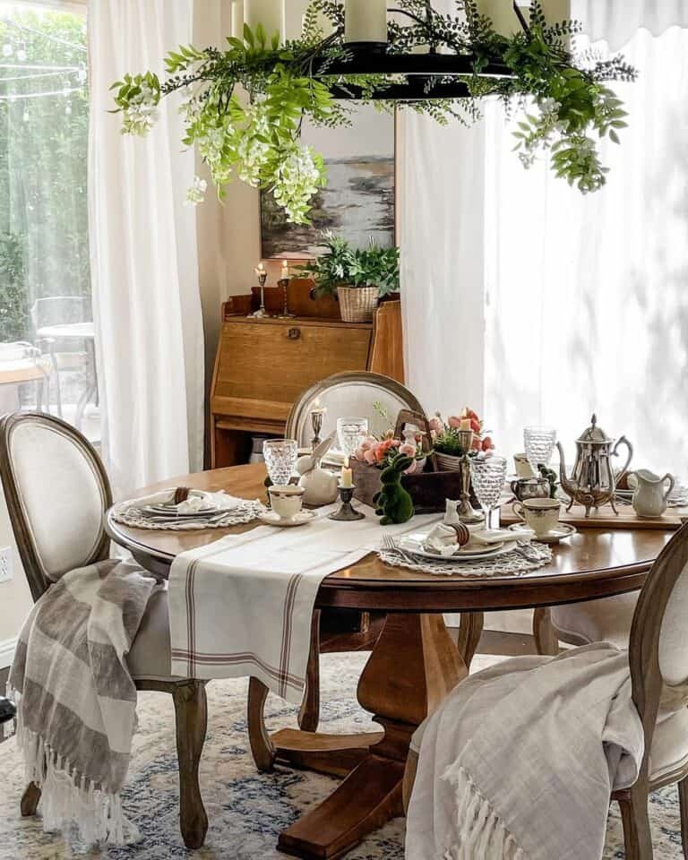 Moss Rabbit Centerpiece