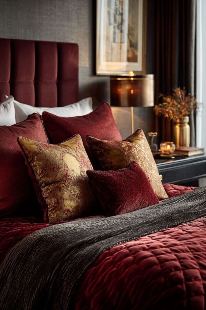 Mulberry Velvet Bedroom