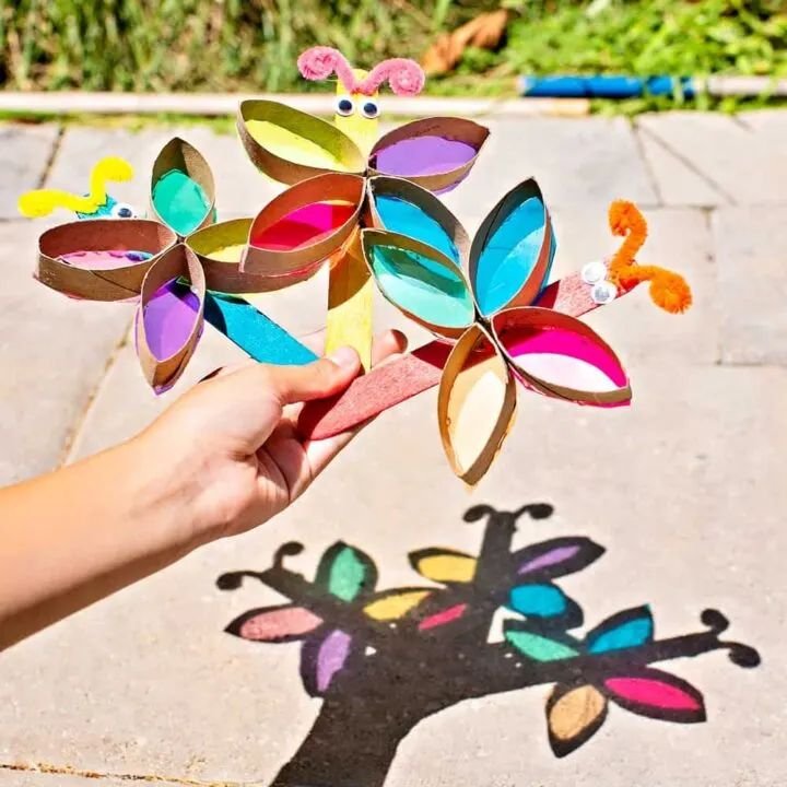 Paper Butterfly Suncatchers