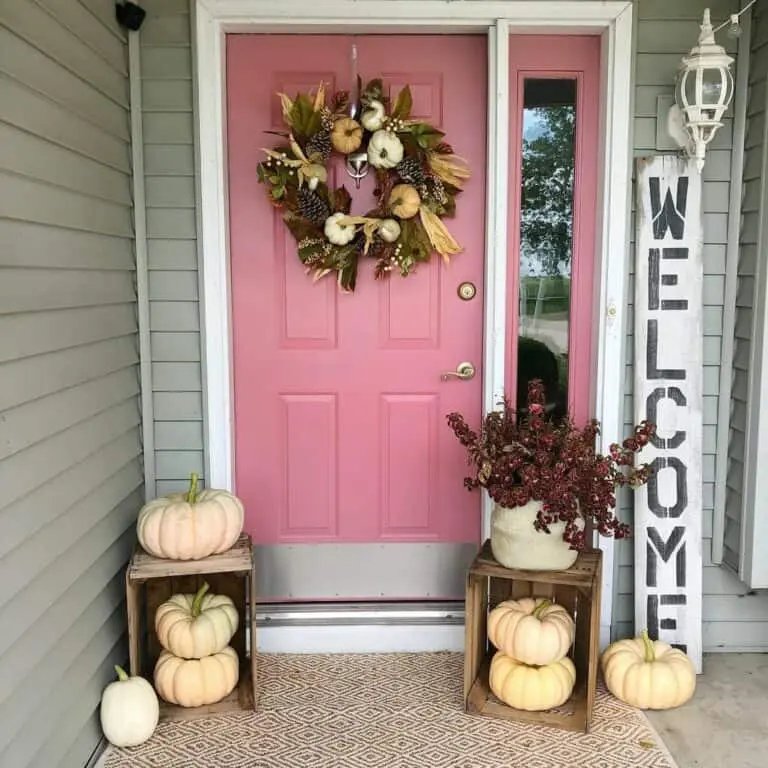 Pink Autumn Porch