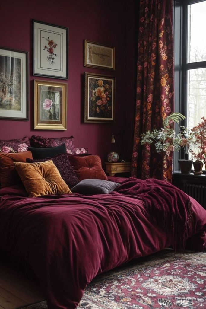 Plum Velvet Walls