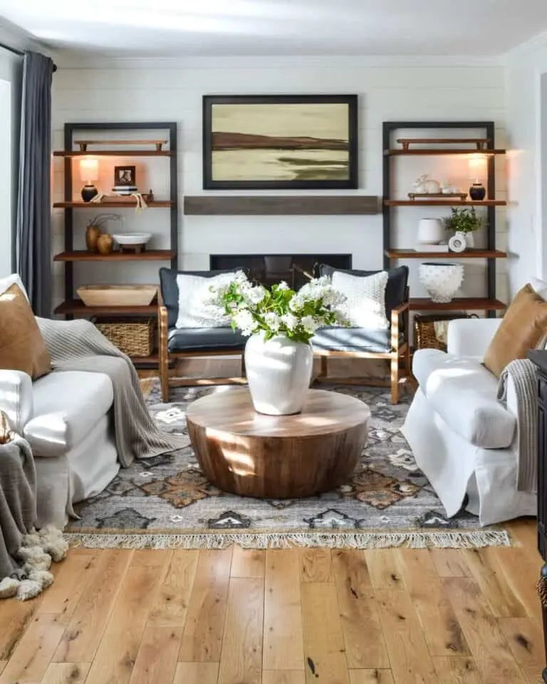 Round Wood Coffee Table