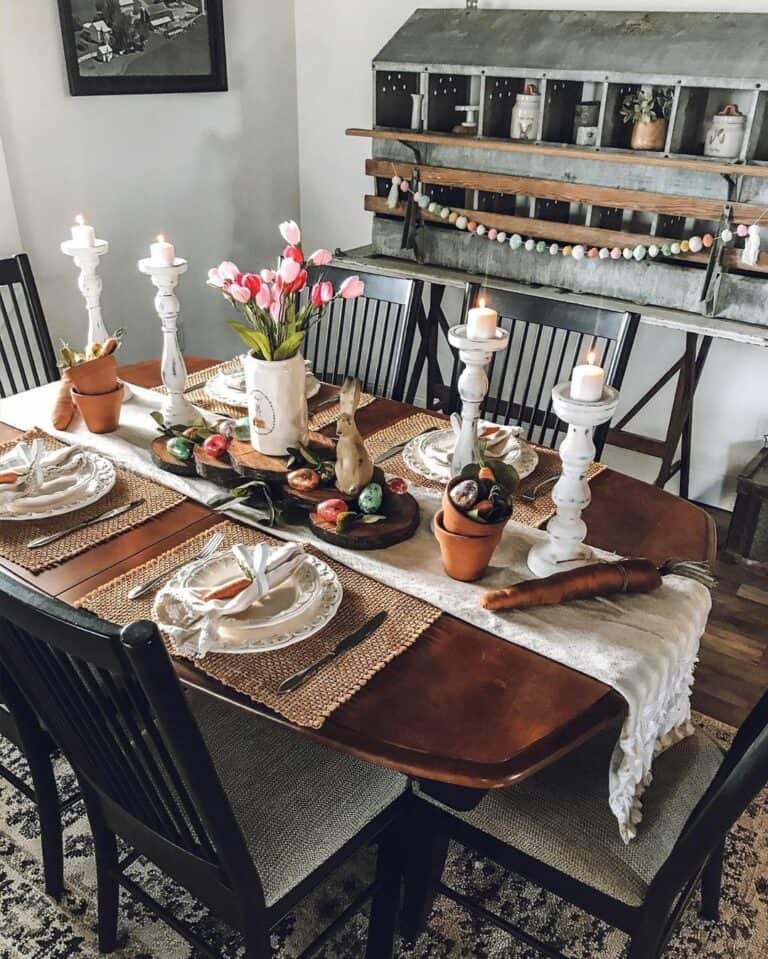 Rustic Dining Centerpiece