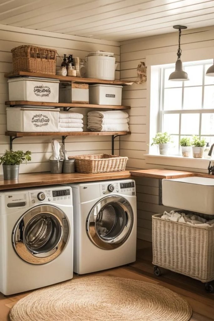 Shiplap Laundry Room