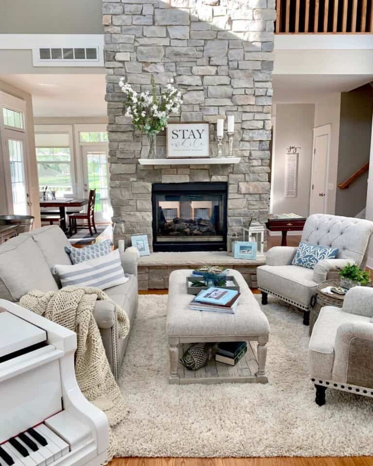 Silver Lantern Display