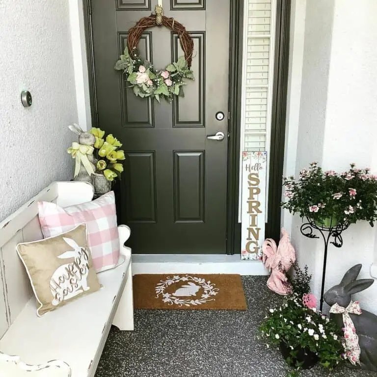 Small Porch Easter Display
