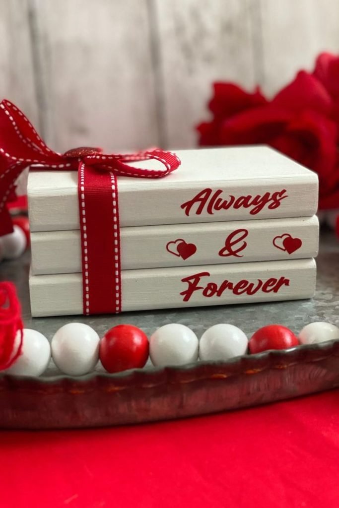 Stacked Book Display