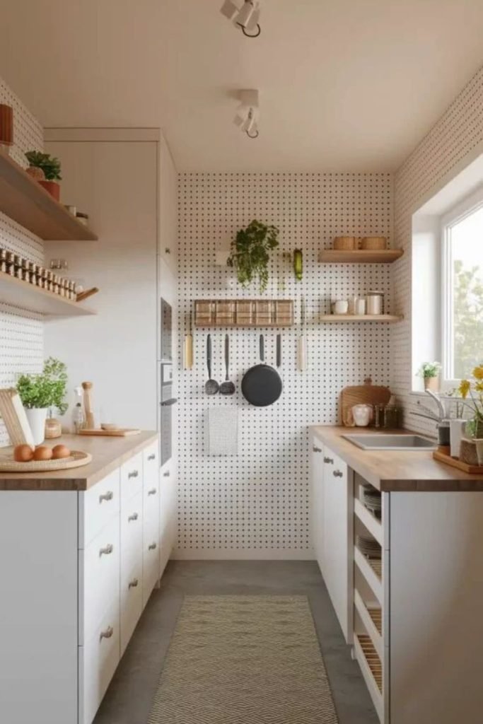 Textured Narrow Kitchen