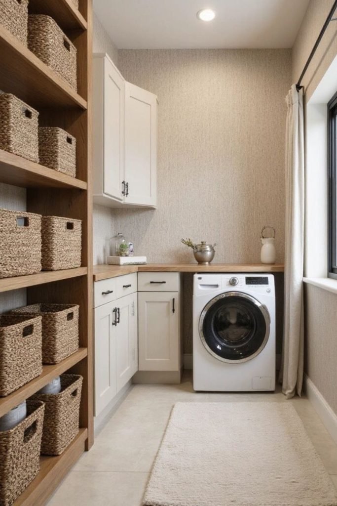 Timber Shelves Laundry