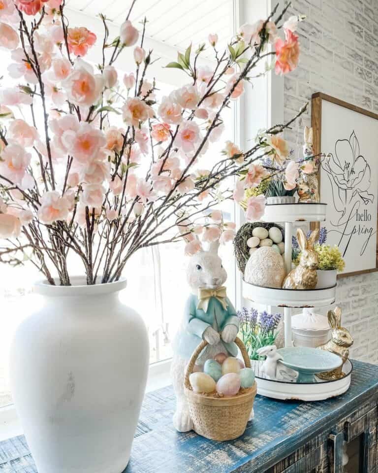 White Brick Easter Display