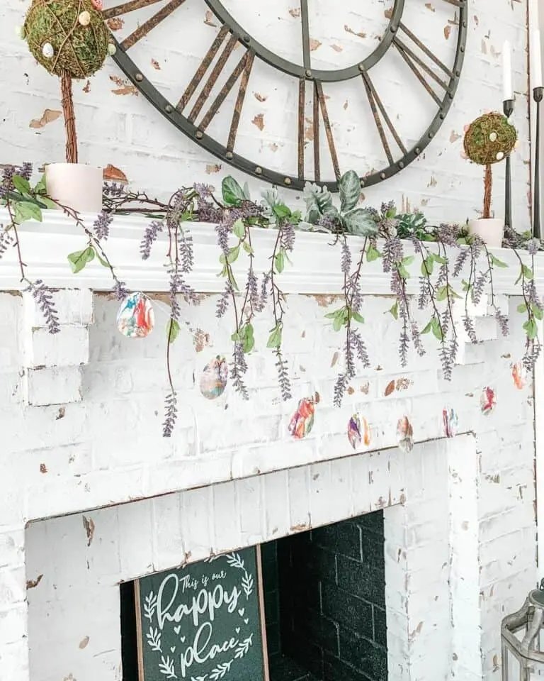 White Brick Easter Garland