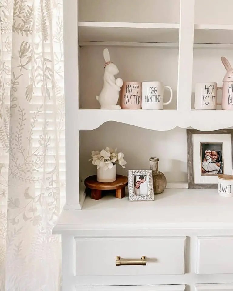 White Easter Hutch