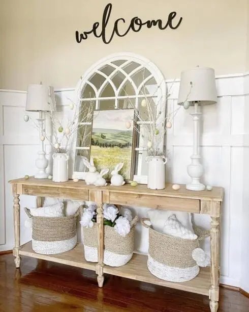White Entryway Decor