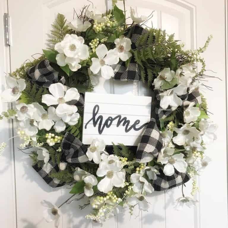 White Floral Wreath