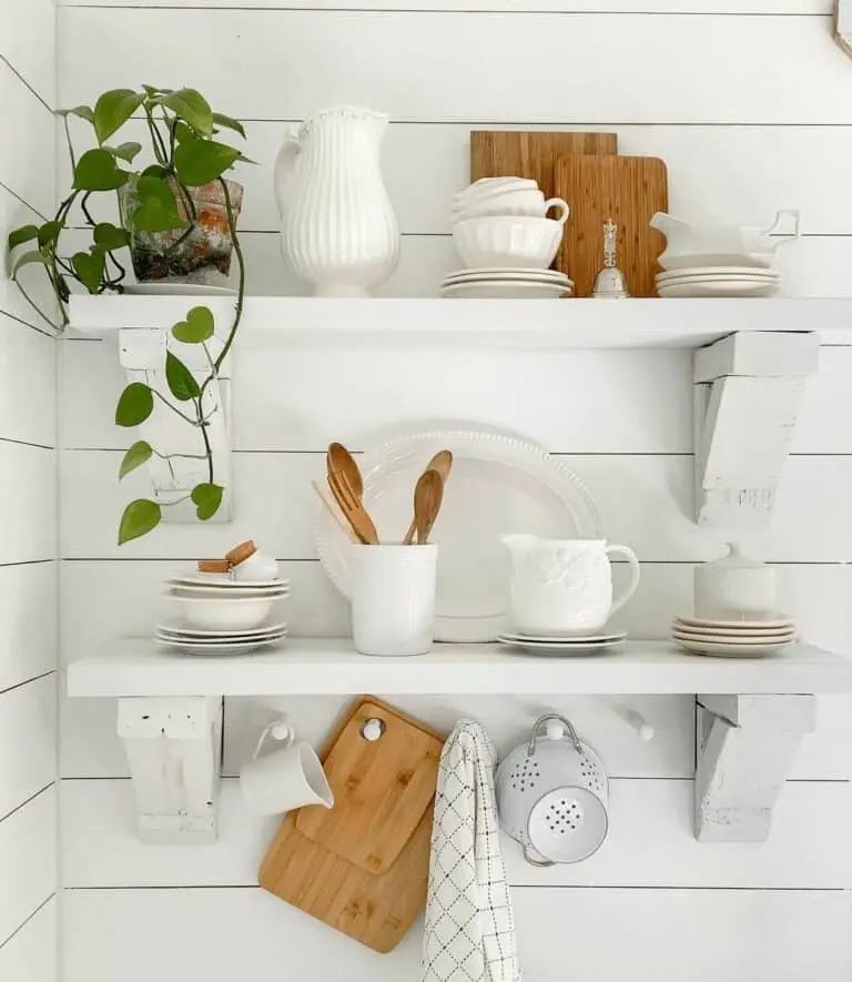 White Kitchen Storage