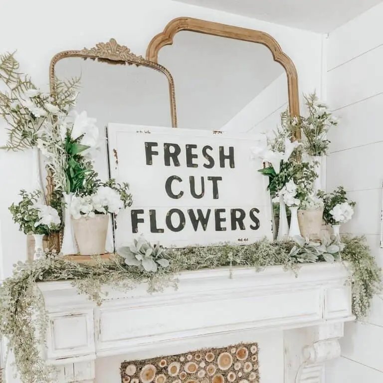 White Mantel Mirrors