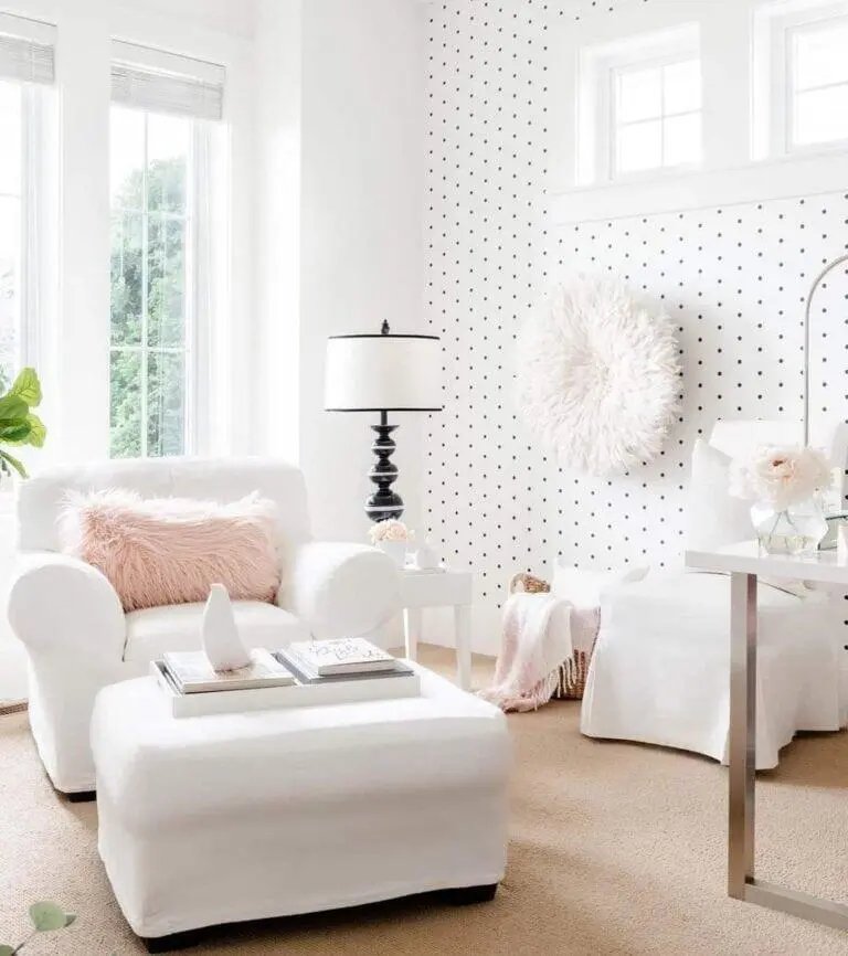 White Polka Dot Walls