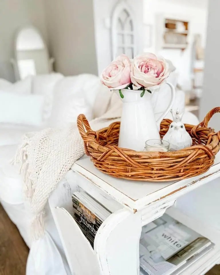 White Rustic Living Room