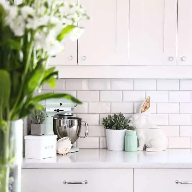 White Subway Backsplash