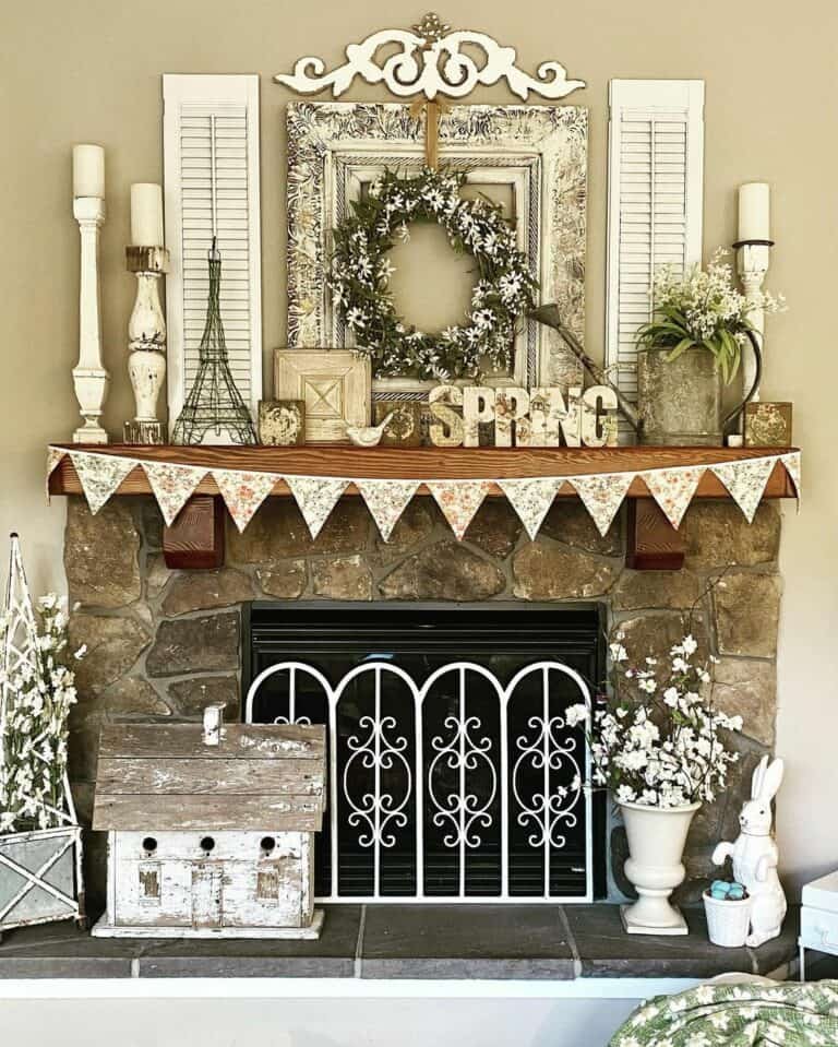 Window Frame Mantel