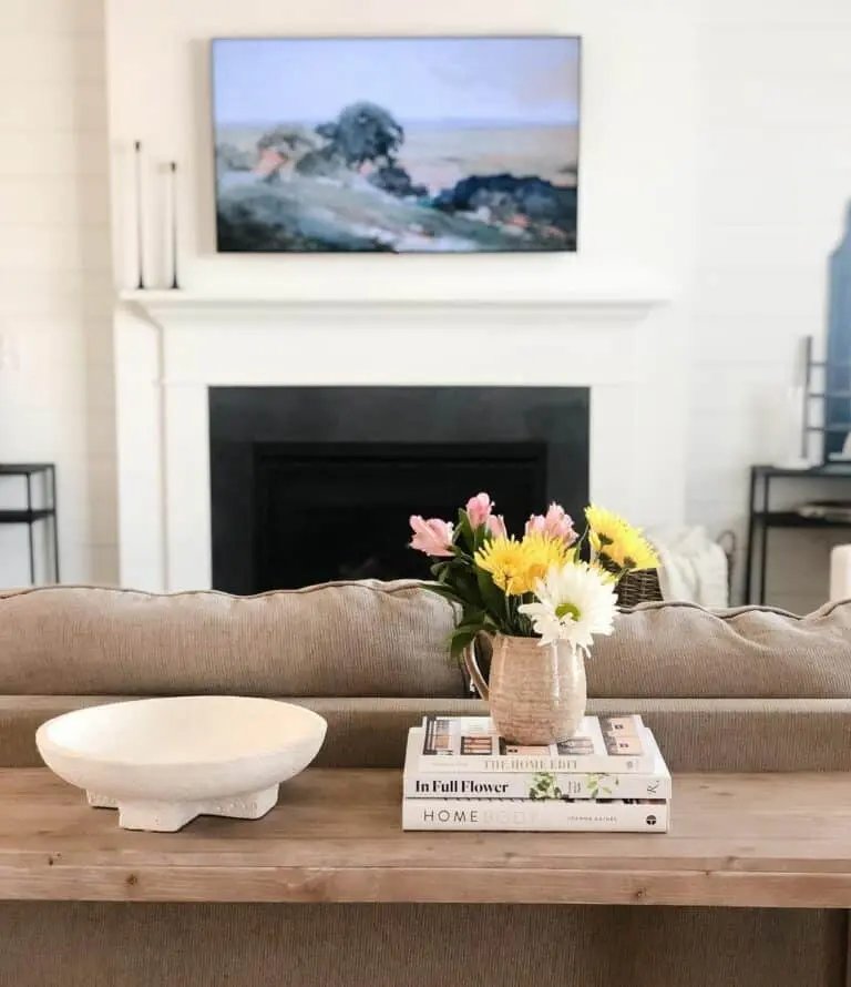 Wood Console Styling