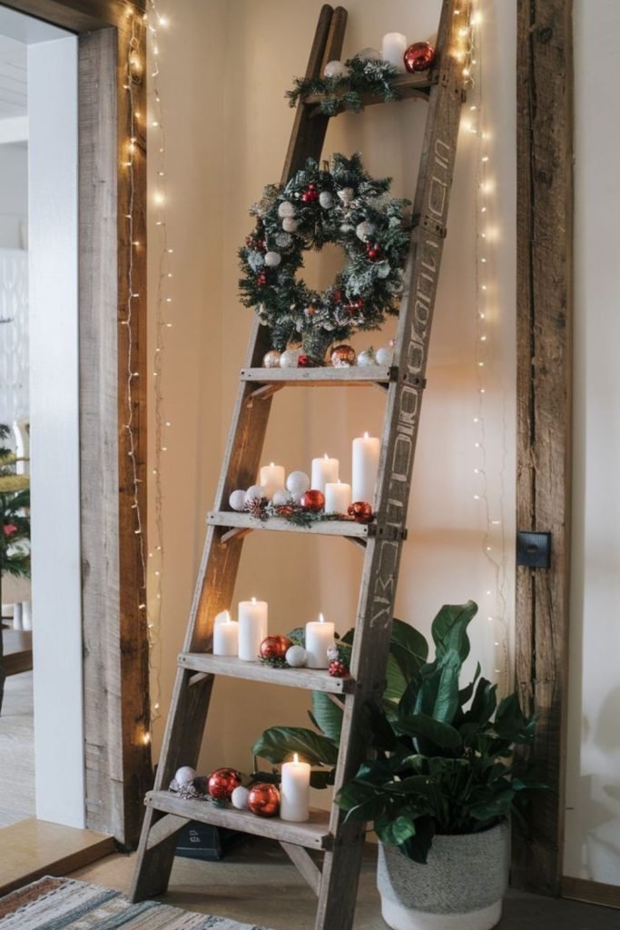 Wooden Ladder Candles