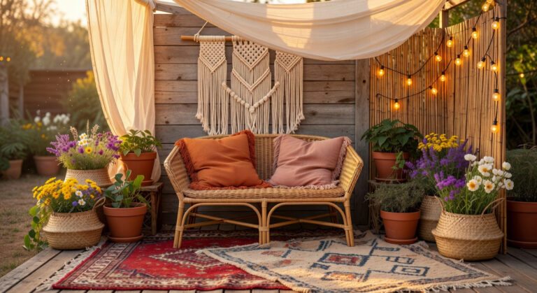 10 Boho Summer Patio Decor Ideas