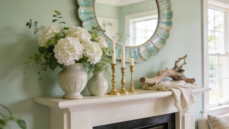 29 Summer Mantel Decor Ideas for a Beautiful Fireplace Display